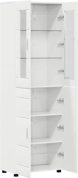 vidaXL Highboard FLORIN Hochglanz Weiß 60 x 35 x 182 cm Holzwerkstoff 3397918 Bild 5