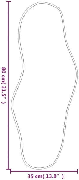 vidaXL Wandspiegel Golden 80x35 cm 348261 Bild 5