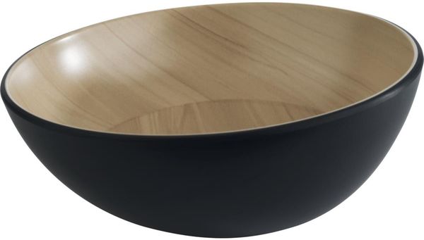 APS Frida Schale Holzoptik/schwarz, Inhalt: 1,00 Liter, ø: 215 mm