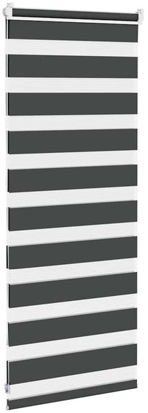vidaXL Doppelrollo Schwarz 60x100 cm Stoffbreite 55,9 cm Polyester 4014201 Bild 4