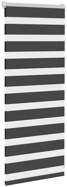 vidaXL Doppelrollo Schwarz 60x100 cm Stoffbreite 55,9 cm Polyester 4014201 Bild 3