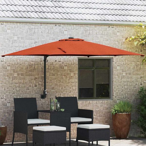 vidaXL Garten-Sonnenschirm Terrakotta 248,5 x 247,5 x 160 cm 42003240