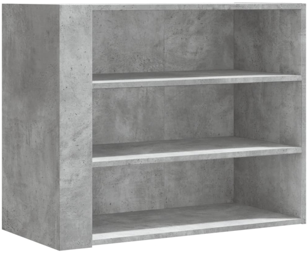 vidaXL Wandregal Betongrau 75x35x60 cm Holzwerkstoff 848419