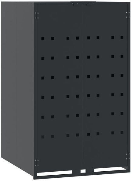 vidaXL Mülltonnenbox für 5 Tonnen Anthrazit 345x79x117 cm Stahl 3279985 Bild 4