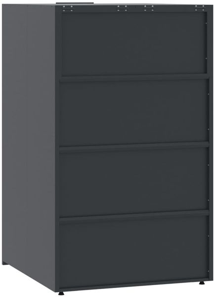 vidaXL Mülltonnenbox für 5 Tonnen Anthrazit 345x79x117 cm Stahl 3279985 Bild 6