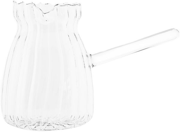 Luana El Nina Kaffeekanne aus Glas, 650 ml - Cezve für türkischen Kaffee