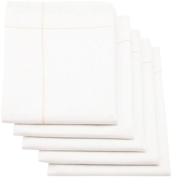 ZOLLNER Geschirrtuch, (Spar-Set, 5-tlg), 45 x 65 cm, 60% Baumwolle, 40% Leinen, vom Hotelwäschespezialisten