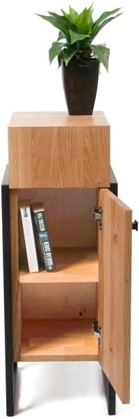 Beistellschrank >Bolzano< (BxHxT: 30x80x30 cm) in Wildeiche - 30x30 (BxT) Bild 7