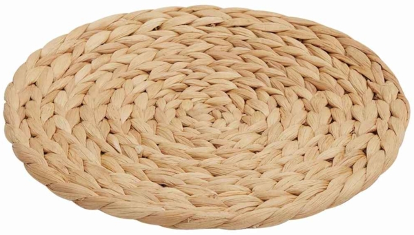 vidaXL Runde gewebte Tischsets 10 pcs Natur Ø 30 cm Wasserhyazinthe 42020148