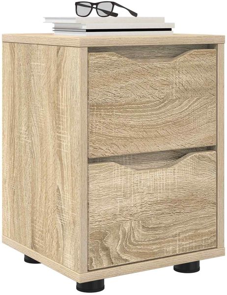 vidaXL Nachttische 2 pcs Sonoma-Eiche 30,5 x 30 x 43 cm Holzwerkstoff 888802 Bild 3