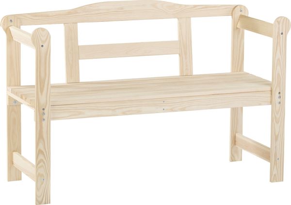 iWerk Holzbank Kiefer natur 118 x 43,6 x 73,5 cm