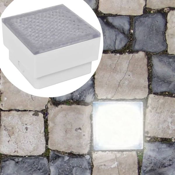 vidaXL LED Bodeneinbaustrahler Außen 12 Stk. 100x100x68 mm 272494