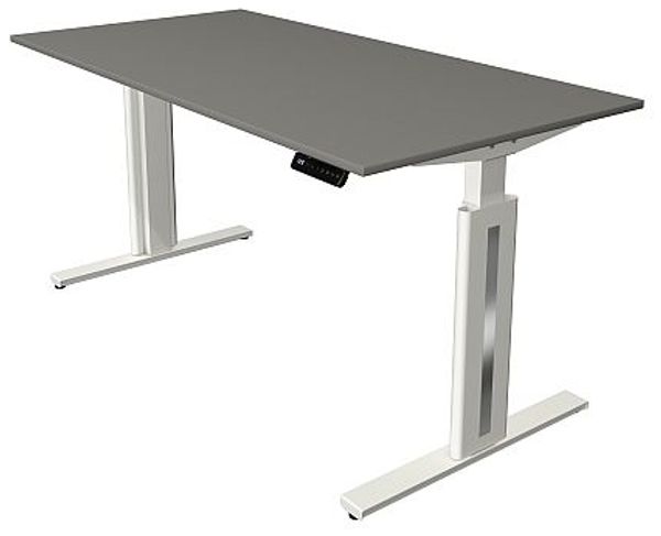 Kerkmann Move 3 fresh Schreibtisch Steh und Sitztisch (B) 160 x (T) 80 cm grafit Bild 4