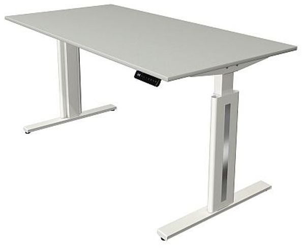 Kerkmann Move 3 fresh Schreibtisch Steh und Sitztisch (B) 160 x (T) 80 cm grafit Bild 2