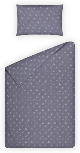 Kinder Bettwäsche 2-tlg ( 100x135cm / 40x60cm ) Bettdecken Set, 100% Baumwolle - Babybettwäsche mit Motiv Sterne