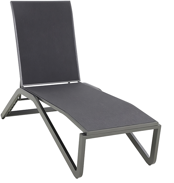 VERONA Sonnenliege, Gestell: Aluminium Iron grey, Textil: Grau