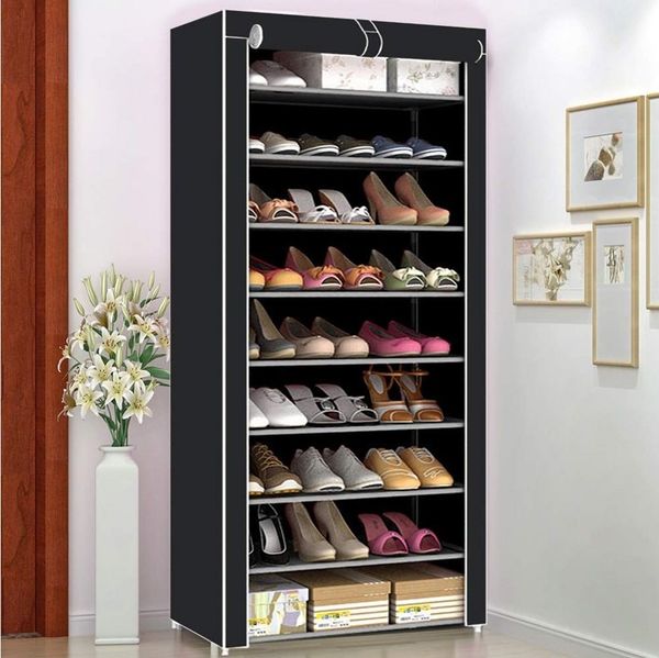 Youyijia Schuhregal Schuhregal Geschlossen Schuhständer mit 10 Ebenen Schuhschrank