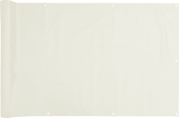 vidaXL Balkon-Sichtschutz Weiß 500x120 cm PVC 4005510