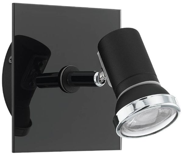 Eglo 'Tamara 1' Spot in schwarz, chrom - inklusive 1x 3W, GU10, IP44