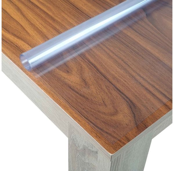 DecoHomeTextil Heimtextilmanufaktur Tischdecke Transparente Folie Schutzfolie abwaschbar 0,3 mm Eckig