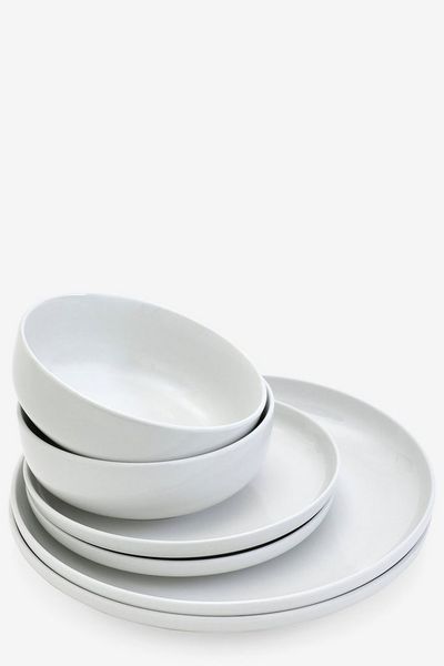 Next Tafelservice Moderna Essgeschirr, 12-teilig (12-tlg), Porzellan