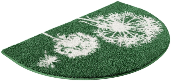 Grund Badematte Pusteblume, Badvorleger, Badezimmer Teppich, sehr weich, Höhe 20 mm, rutschhemmend beschichtet, fußbodenheizungsgeeignet, schnell trocknend, Polyacryl, halbrund, weiche Haptik, auch als 2-teiliges Set erhältlich, Made in Europe Bild 2