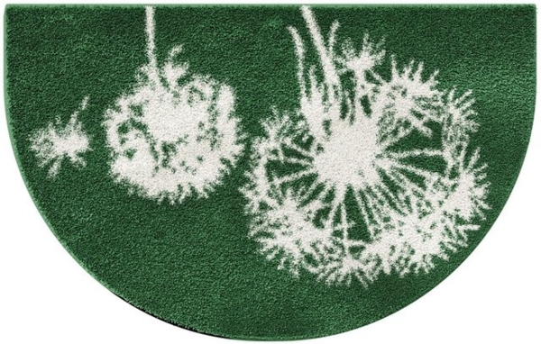 Grund Badematte Pusteblume, Badvorleger, Badezimmer Teppich, sehr weich, Höhe 20 mm, rutschhemmend beschichtet, fußbodenheizungsgeeignet, schnell trocknend, Polyacryl, halbrund, weiche Haptik, auch als 2-teiliges Set erhältlich, Made in Europe Bild 4