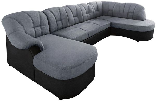 DOMO collection Wohnlandschaft Flores auch in Leder-Bezug, B/T/H: 293/180/86 cm, U-Form, 3 Teile, wahlweise mit Bettfunktion, wahlweise mit Federkern