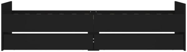 vidaXL Bettgestell mit Schubladen Schwarz 90x200 cm 3207372 Bild 5