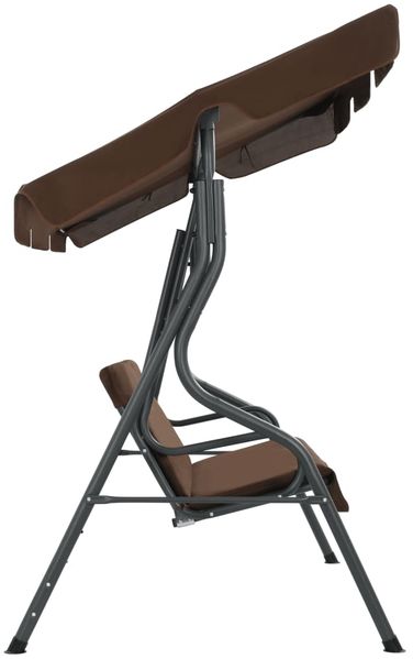 vidaXL Hollywoodschaukel Kaffeebraun 170×110×153 cm 45351 Bild 4
