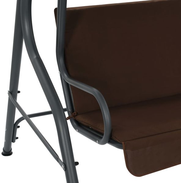 vidaXL Hollywoodschaukel Kaffeebraun 170×110×153 cm 45351 Bild 5