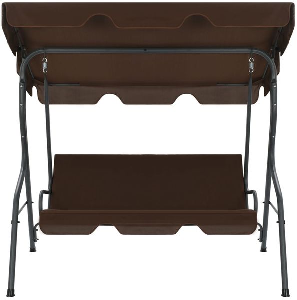 vidaXL Hollywoodschaukel Kaffeebraun 170×110×153 cm 45351 Bild 3