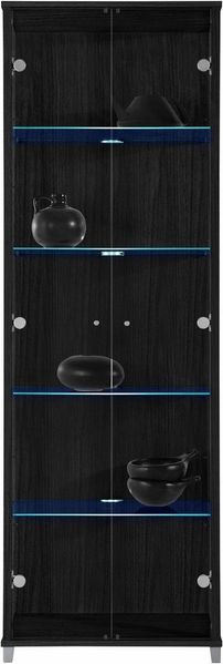 fif möbel Vitrine OPTIMA Standvitrine/Glasvitrine 2x Glastür,perfekt für Sammler,Sammlervitrine