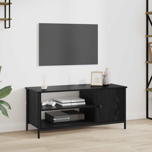 vidaXL TV-Schränk Schwarz Eichen-Optik 100 x 40 x 45 cm Holzwerkstoff 879479