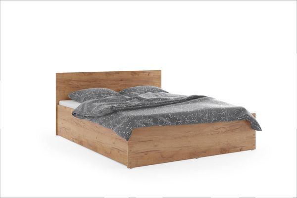 BMS Stauraumbett Panamax 160x200 cm in Eiche Artisan