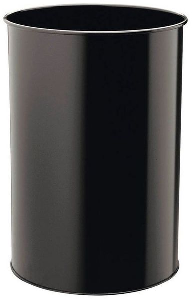 Durable Papierkorb Metall rund 30l schwarz