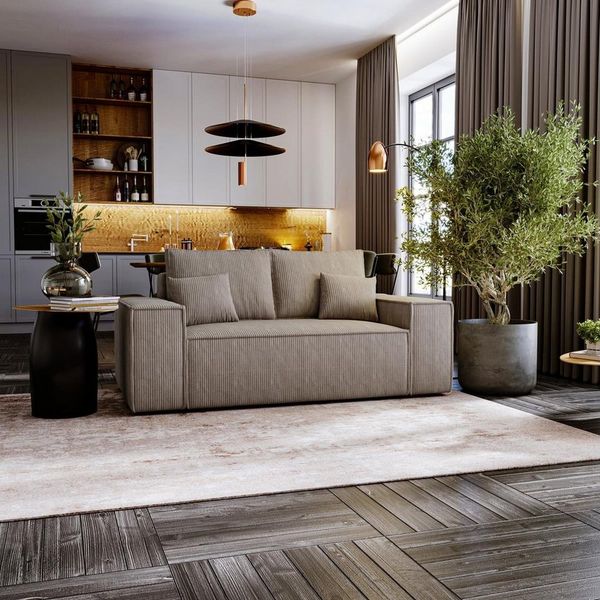 Compleo Schlafsofa für eine kleine Wohnung, Schlaffunktion, Breite:188 cm MALAG