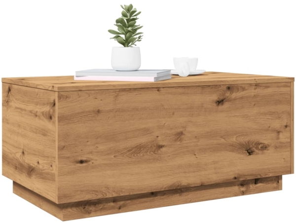 vidaXL Couchtisch mit LED-Leuchten Artisan-Eiche 90x50x40 cm 857723 Bild 5
