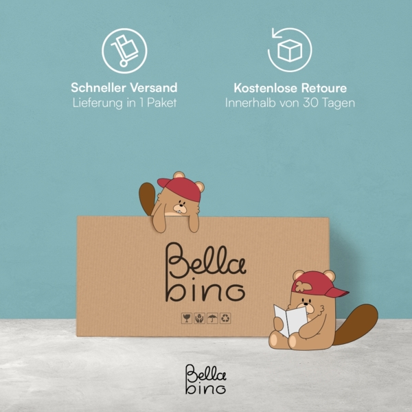 Bellabino 'Aki' 2in1 Wendebank und Tisch, natur unbehandelt, Birke Sperrholz, 3 Sitzhöhenstufen Bild 9