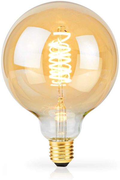 LED-Filament-Lampe E27 | G95 | 3.8 W | 250 lm | 2100 K | Dimmbar | Extra warmweiß | Retro Style | 1 Stück