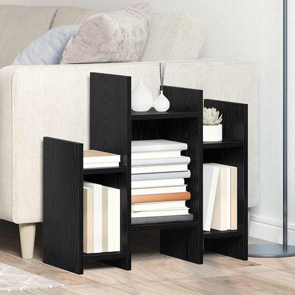 vidaXL Seitenschrank Schwarz Eichen-Optik 60 x 26 x 60 cm 875133