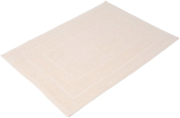 Gözze Badematte BIO Frottier, Höhe 7 mm, beidseitig nutzbar, fußbodenheizungsgeeignet, Baumwolle (Bio-Baumwolle), rechteckig, Badvorleger, Frottier-Qualität, mit Bordüre