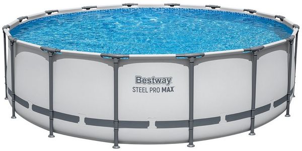 Bestway Framepool Steel Pro MAX™ (Packung, ohne Zubehör), Ø 488x122 cm