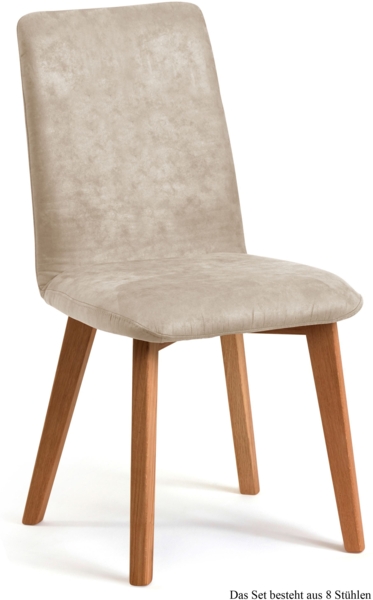 Esszimmerstuhl (8er-Set) Darci 47x92x60 Eiche geölt/Natur