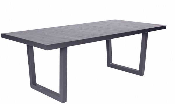 Gartentisch Denver Keramiktisch Esstisch mit V-Fuß 200x100x75cm Keramik Anthrazit