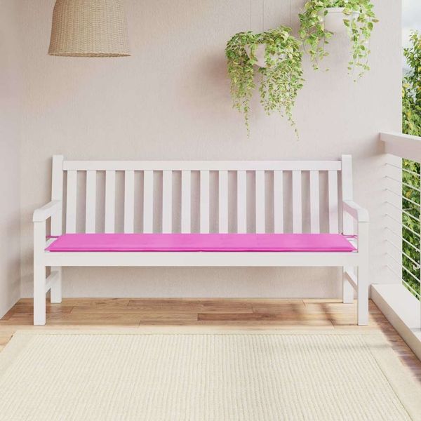 vidaXL Bankpolster Uni Rosa 150 x 50 x 3 cm Oxford-Stoff 361184