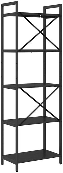 vidaXL Bücherregal Schwarz Eichen-Optik 56 x 34 x 171 cm Holzwerkstoff 883862 Bild 7