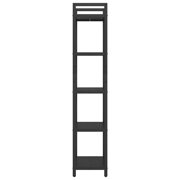 vidaXL Bücherregal Schwarz Eichen-Optik 56 x 34 x 171 cm Holzwerkstoff 883862 Bild 6
