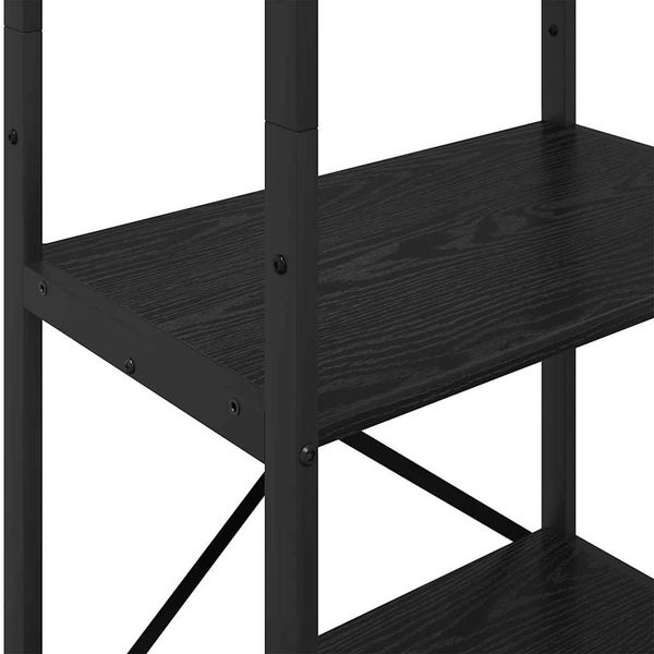 vidaXL Bücherregal Schwarz Eichen-Optik 56 x 34 x 171 cm Holzwerkstoff 883862 Bild 8