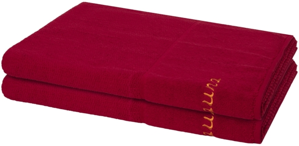 Möve for frottana Pearl 2 tlg. Frottier-Set - 2 X Saunatuch (80 X 200cm) - 500 g/m² - Ruby